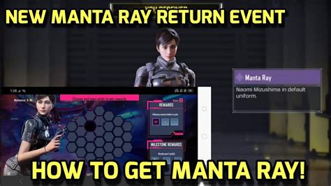 New Event Manta Ray Return How To Get Manta Ray In Garena Server Codm Youtube