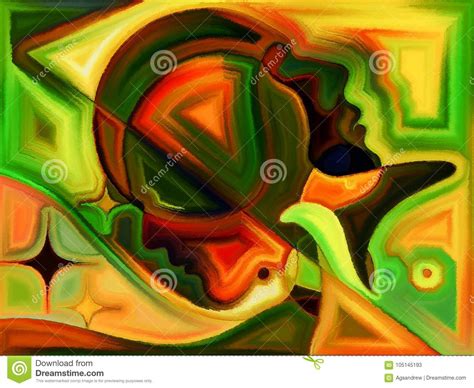 Lives Intertwined series. stock illustration. Illustration of concept