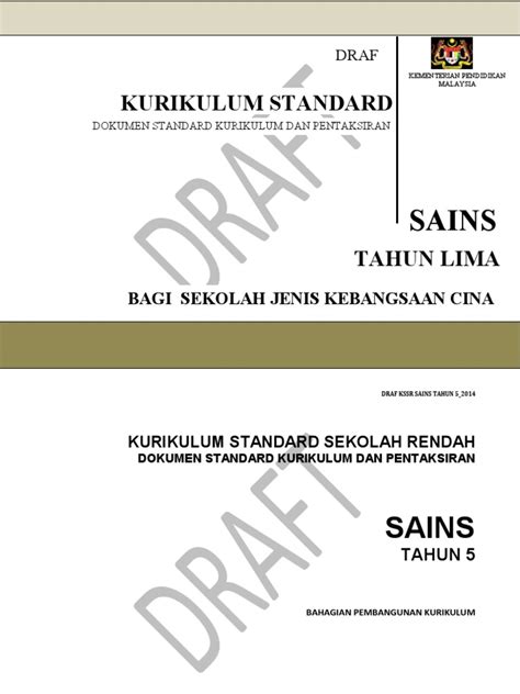 Maybe you would like to learn more about one of these? Dokumen Standard Kurikulum dan Pentaksiran Sains SJKC ...