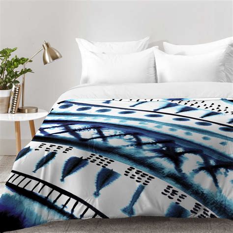 Deny Designs Amy Sia Indigo Stripe Comforter In Blue Bed Bath