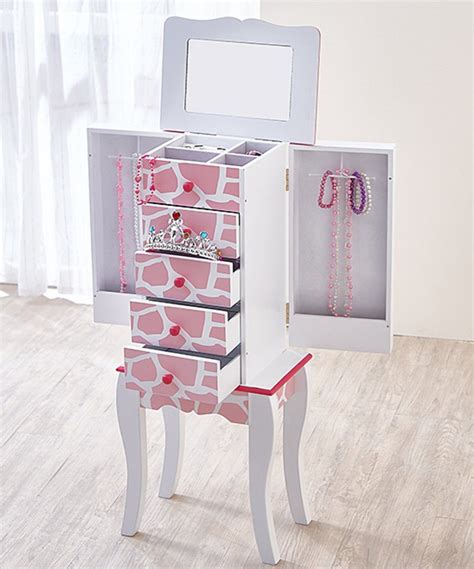 Take A Look At This Teamson Kids Baby Pink And White Jewelry Armoire