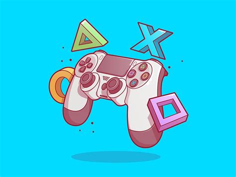 Ps4 Controller Game Controller Art Retro Gaming Art Ps4 Controller