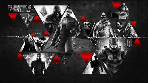 Download Youtube Gaming Triangle Design Wallpaper