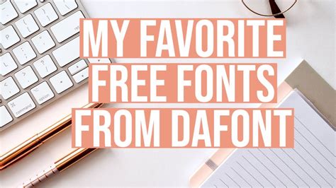 My Favorite Free Fonts From Dafont Youtube