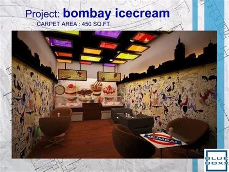 Ice Cream Parlour Interior Design Service At Rs 1600square Feet In
