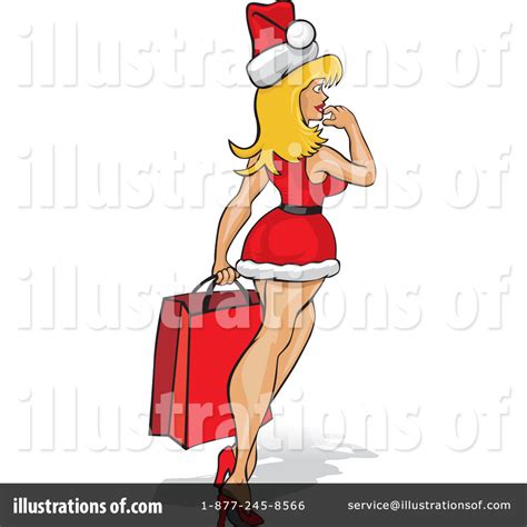 Christmas Pin Up Clipart 64226 Illustration By David Rey