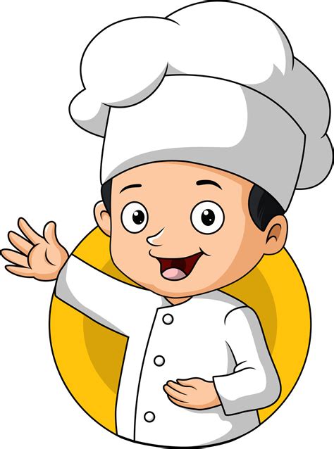 Cute Chef Kid Boy Cartoon Character 17460109 Vector Art At Vecteezy