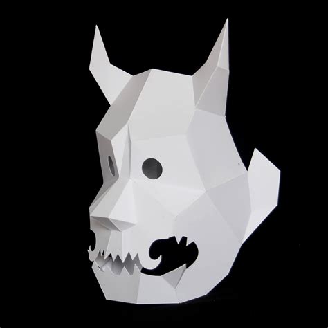 Oni Paper Mask Papercraft Masks By Ntanos Made By You