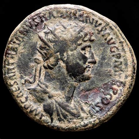 Hadrian 117 138 Ad Bronze Dupondius Rome Ad 119 121 Aeternitas