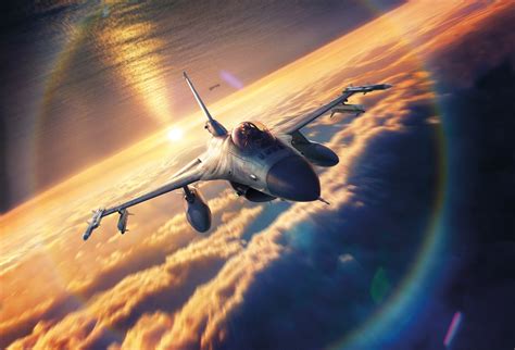 General Dynamics F 16 Fighting Falcon Hd Wallpaper Background Image
