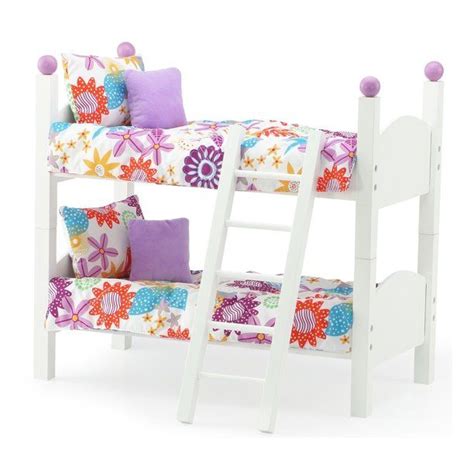 Emily Rose 145 Inch Doll Furniture 2 Single Stackable 14 Doll Beds