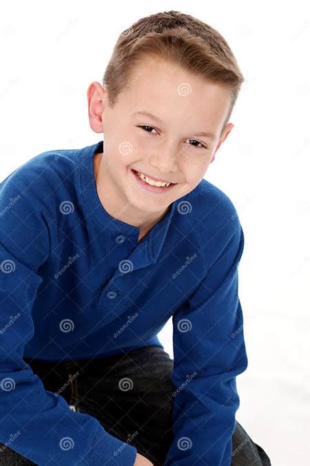 Young Caucasian Boy Smiling Stock Image Image Of Male Little 19334171