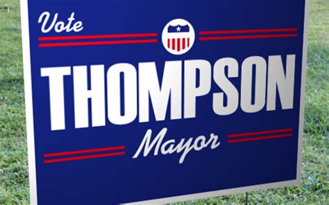 Campaign Yard Signs For Candidates For Elections