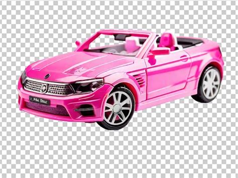 Premium Psd Closeup Of Pink Toy Convertible