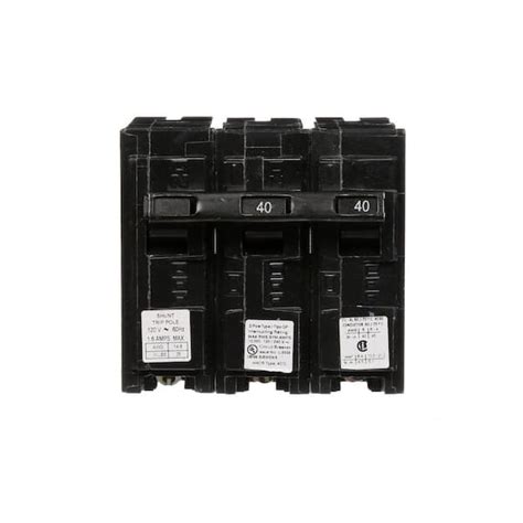 Siemens 40 Amp Double Pole Type Qp Circuit Breaker With 120 Volt Shunt