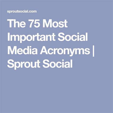 130 Most Important Social Media Acronyms And Slang You Should Know