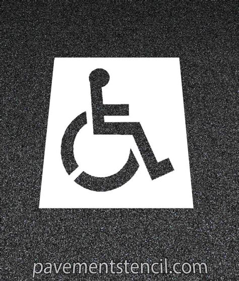 Lowes Handicap Parking Stencil Pavement Stencil Company Canada