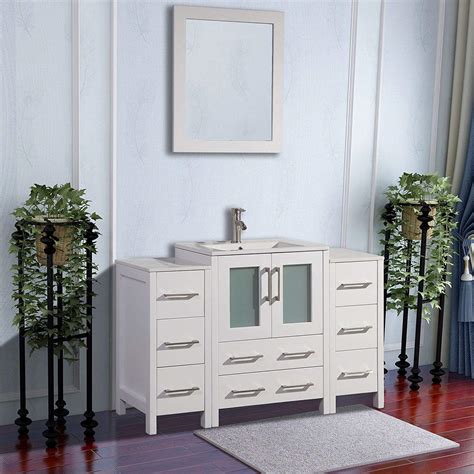 Bathroom sink cabinets are a great way to decorate your bathroom. Vanity Art 48" Single Sink Bathroom Vanity Combo Set 8 ...