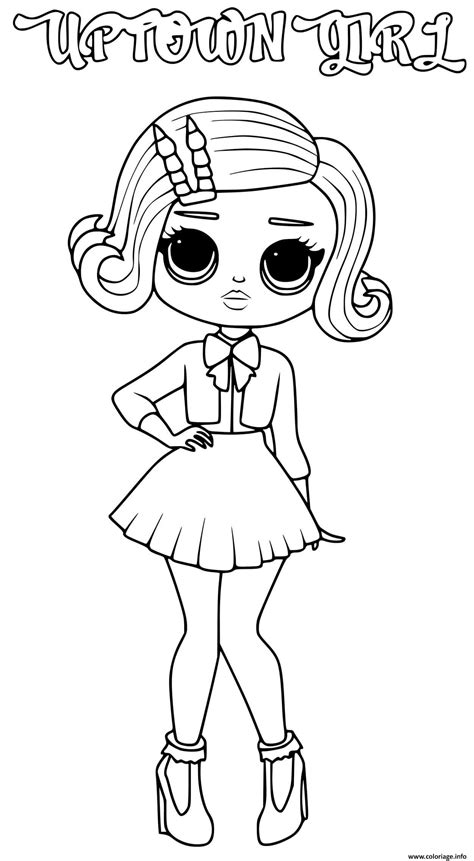 Coloriage Uptown Girl Lol Omg