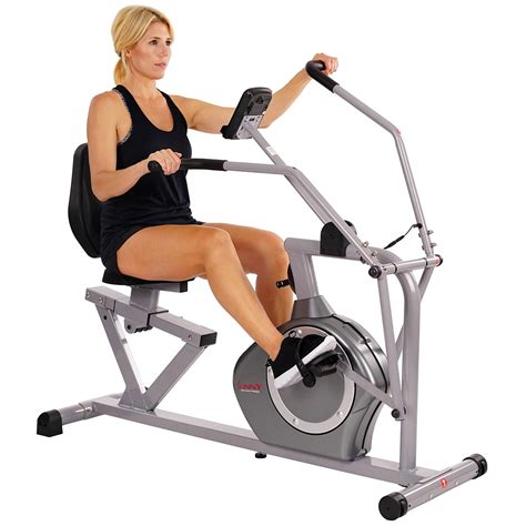 Sunny Health And Fitness Sf Rb4708 Recumbent Exercise Bike Cross