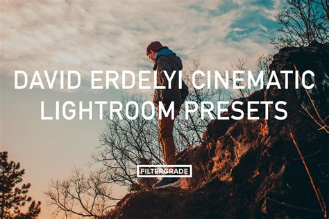 Fly to new levels with this bundle of 50 cinematic lightroom presets and video luts. David Erdelyi Cinematic Lightroom Presets - FilterGrade