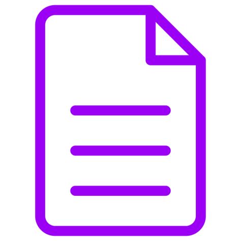 Purple File And Document Icon Png Symbol