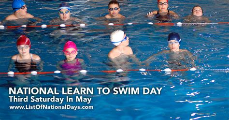 National Learn To Swim Day List Of National Days