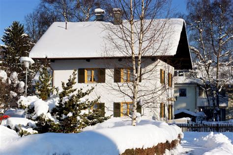 Unser Haus Im Winter Viel Schnee In Füssen Ferienhaus