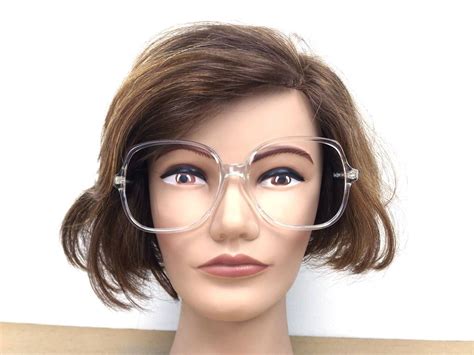 oversize clear eyeglasses 80s vintage nos eye glasses retro eye glasses clear glasses
