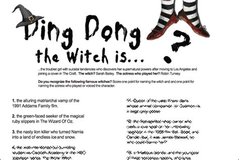 Mysticurious throws light on some of the famous witches and wizards of all time who may have been misinterpreted or misjudged the first reference of her name is in the book aradia, or the gospel of the witches, by leland, in 1899. Witch Trivia Game: Do you know these Famous Witches?