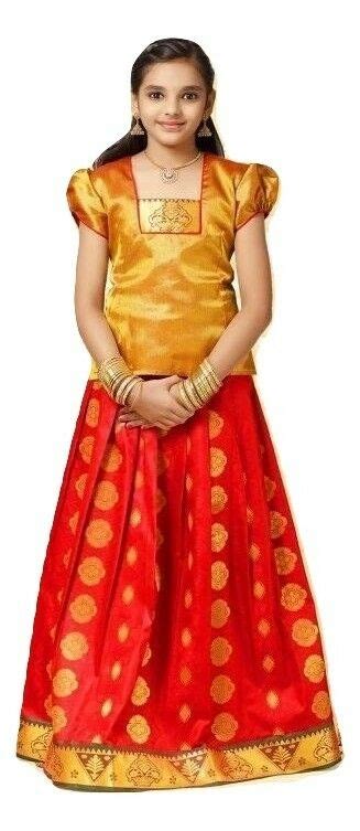 For the best pattu pavadai for kids collections in tirupur, reach out to rajan textiles. Girls - Pattu Pavadai Sattai Traditional South Indian ...