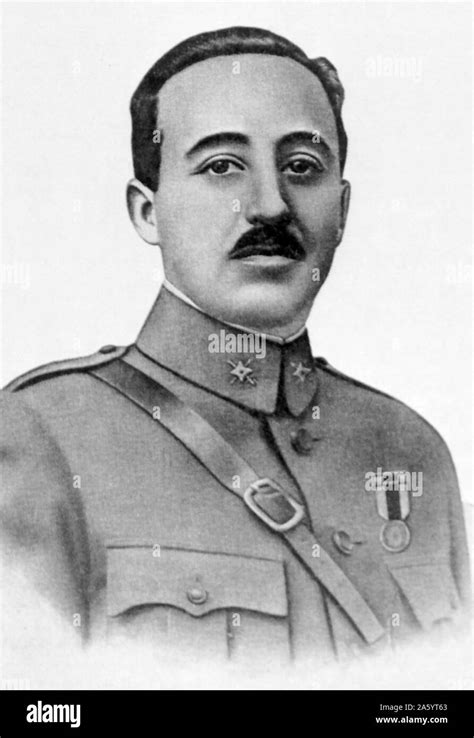 General Francisco Franco Nationalist Leader Spain Schwarzweiß