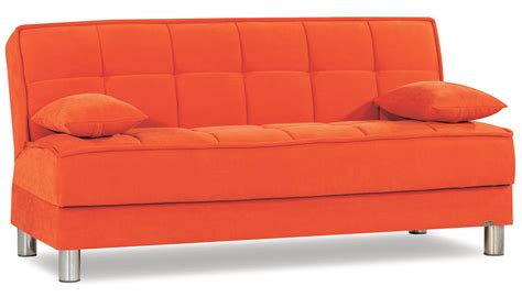 Smart Fit Orange Convertible Sofa By Casamode