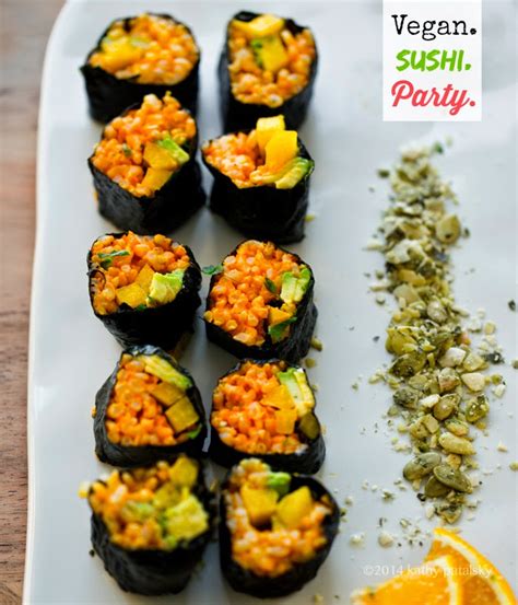 Golden Avocado Sushi Roll + Creative Vegan Sushi 101 - Vegan Recipe