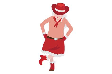 Mrs Claus Line Dancing Svg Cut File By Creative Fabrica Crafts