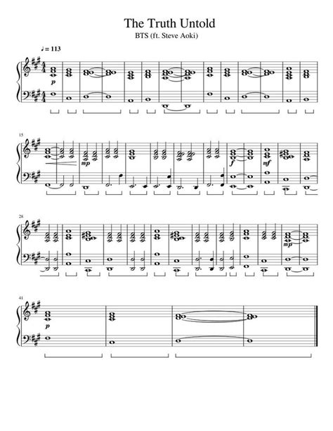 The Truth Unto Sheet Music For Piano