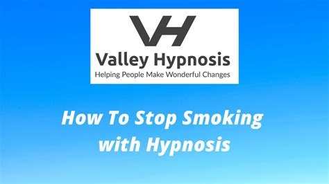 How To Stop Smoking With Hypnosis Youtube