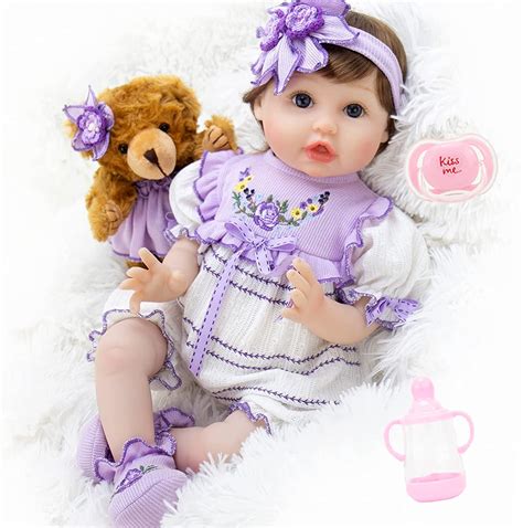 Aori Reborn Baby Dolls 22 Inch Lifelke Baby Girl Doll In