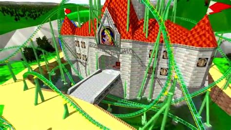 Super Mario 64 Peach Castle Coaster Onride Nolimits 2 Hd
