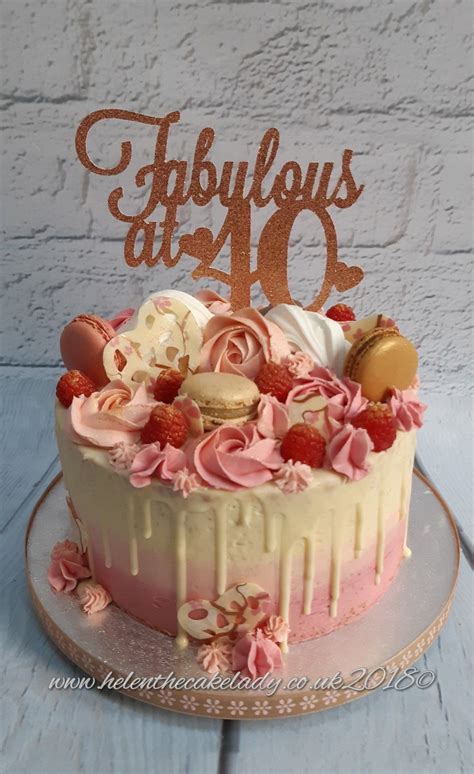Choose a cake that you're comfortable with making. 40th drip cake | 40th birthday cakes, 40th cake, 40th birthday cake for women