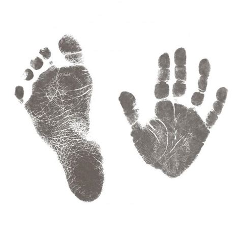 Value Baby Handprints Footprints Kit Black Inkless Wipes