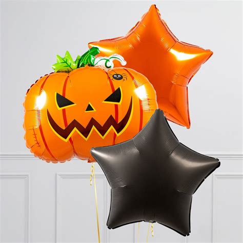 Frightful Pumpkin Halloween Foil Balloons By Bubblegum Balloons