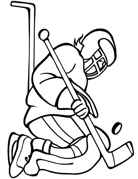 Hockey Goalie Coloring Sheets Coloring Pages