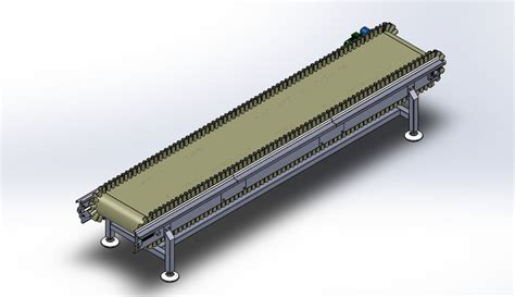 Belt Conveyor 3d Cad Model Library Grabcad