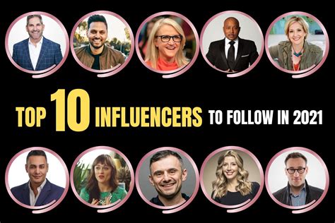 Top 10 Influencers To Follow In 2021
