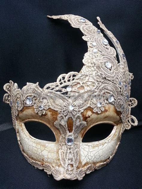 Venetian Goddess Golden Bronze Masquerade Mask By Masqueradestore