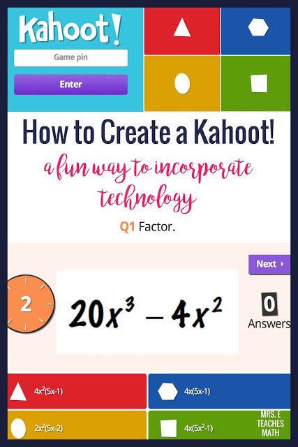 How To Create A Kahoot Math Lessons Teaching