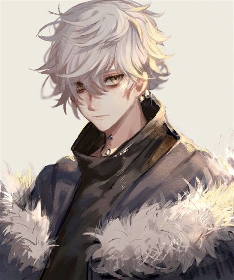Grey Haired Anime Boy Drverina