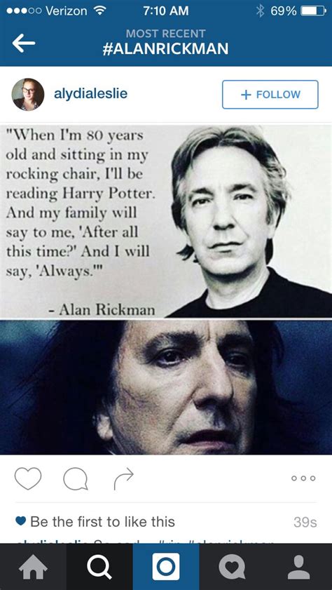 The difference between being an actor and a director is simple. RIP Alan Rickman. 😭😭😭😭😭😭😭 | Alan rickman, Harry potter ...