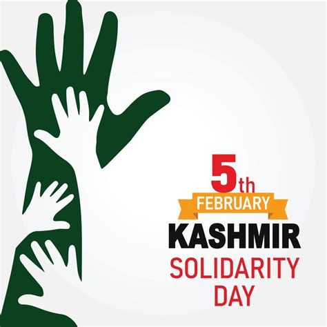 Kashmir Day 5th February With Help Symbol 5914954 Vector Art At Vecteezy